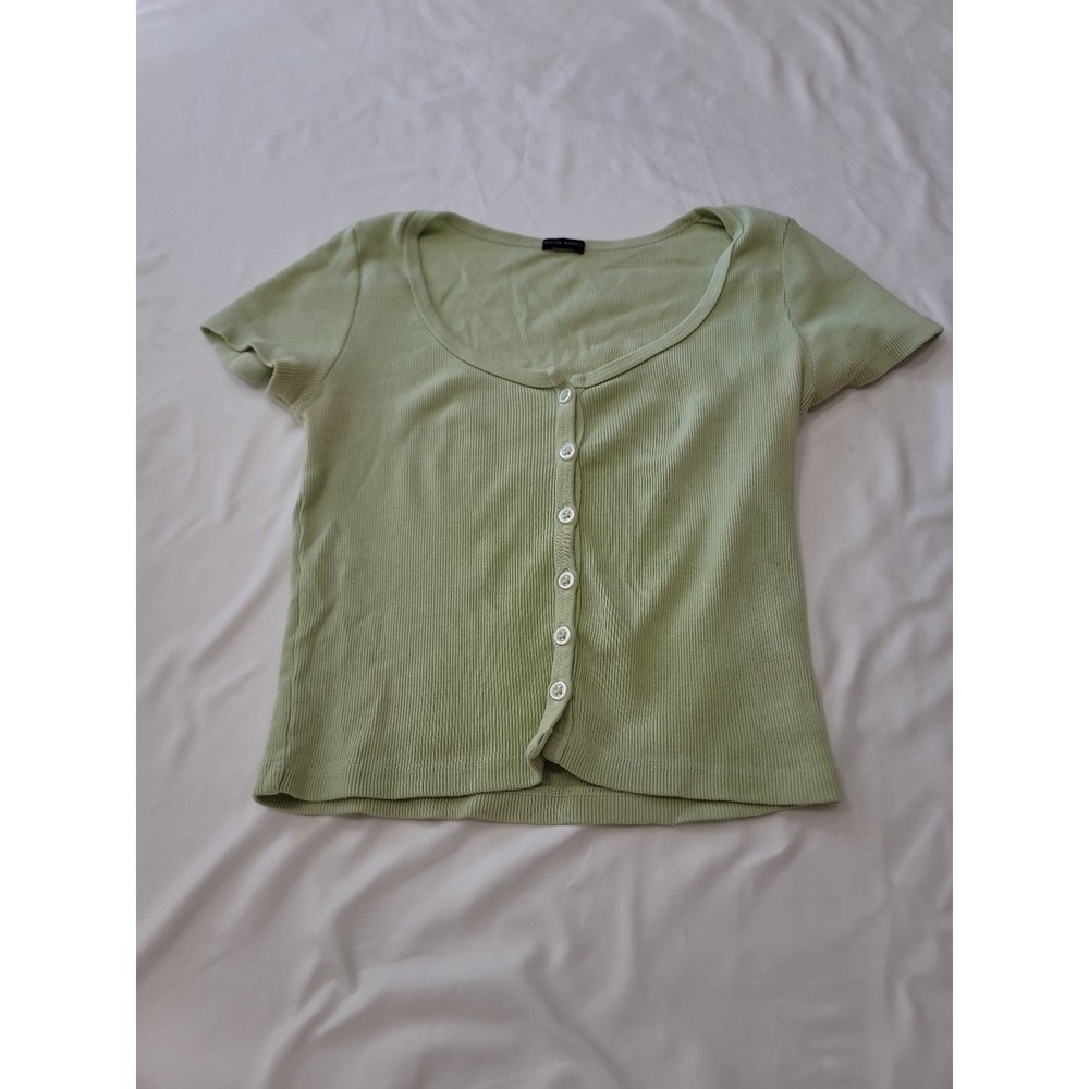 Brandy Melville Light Green Short Sleeve Top